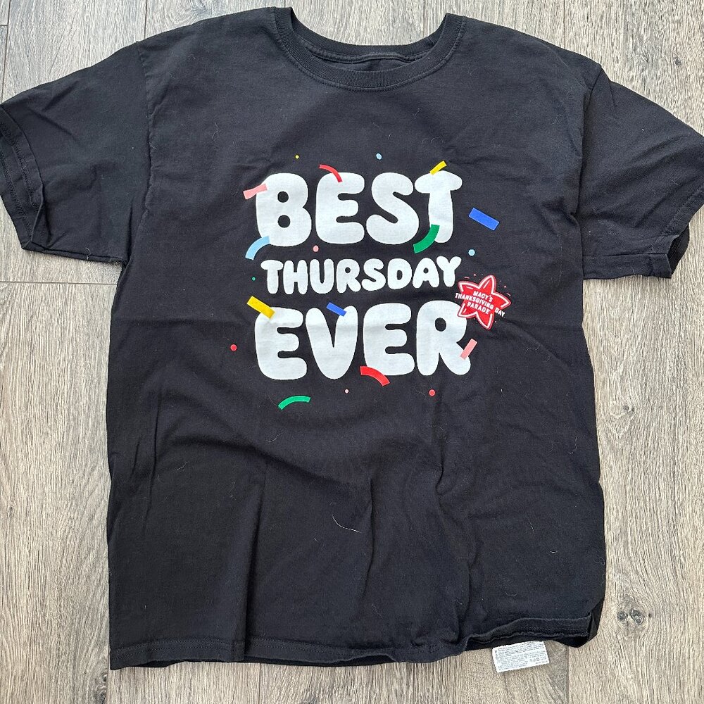 mens black shirt size large, MACYS Thanksgiving Day Parade, Best Day Ever